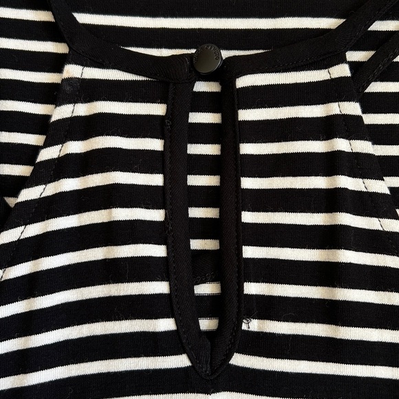 NWT Vince Camuto B&W Striped Dress Petite XS - Picture 4 of 12
